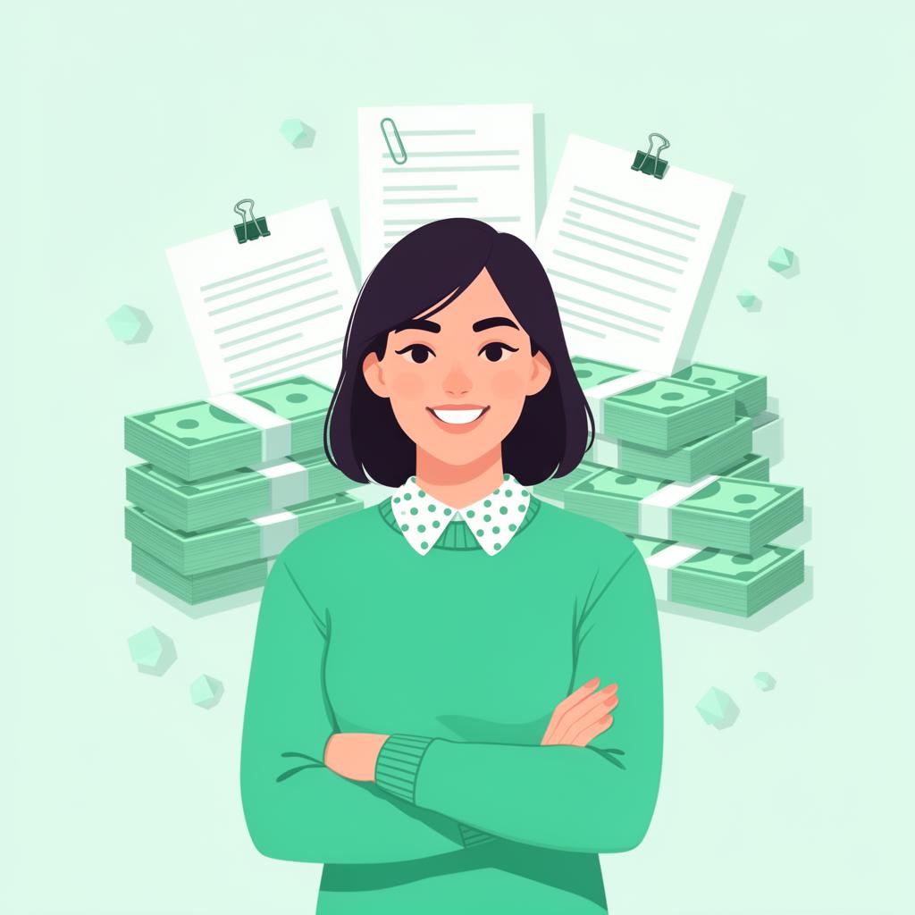 Hustle Copilot editor with cash and documents